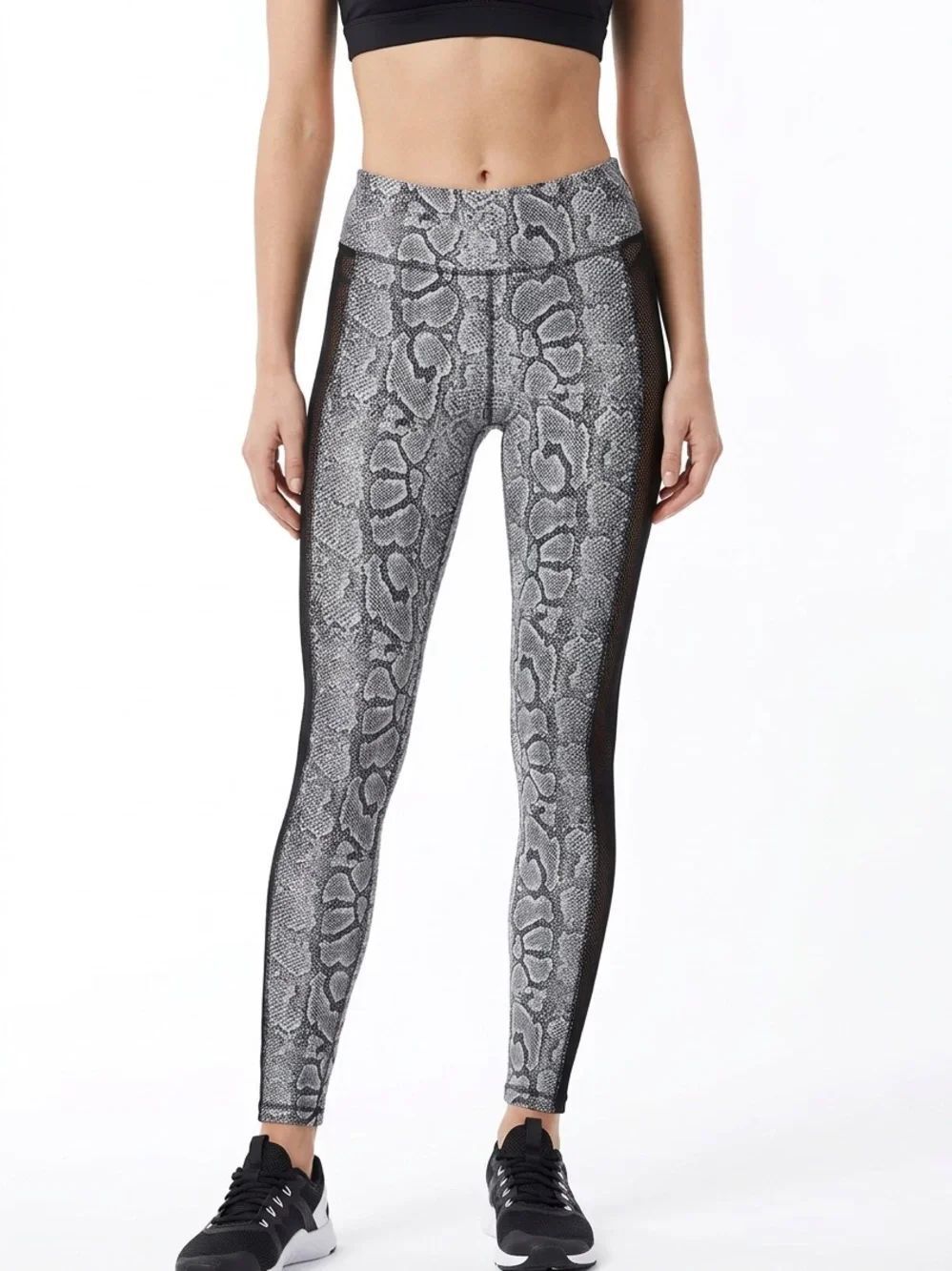 BLUE LIFE FIT | REVOLVE Snake Jacquard Mesh Side Panel Leggings Women’s Size S